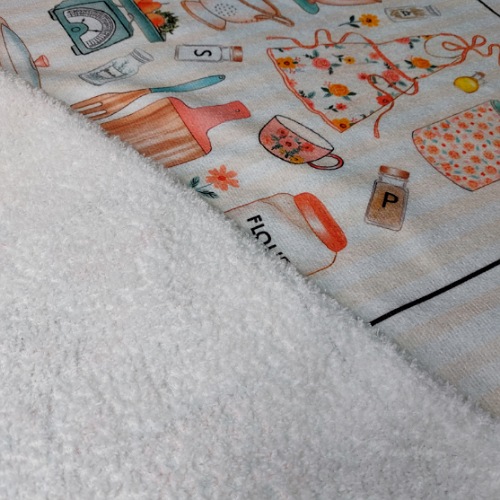 حوله دستمالی طرحدار گلبهی (H09)