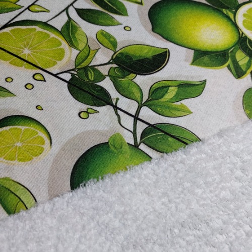 حوله دستمالی طرحدار سبز (H08)